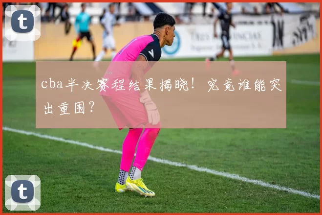 cba半决赛程结果揭晓！究竟谁能突出重围？